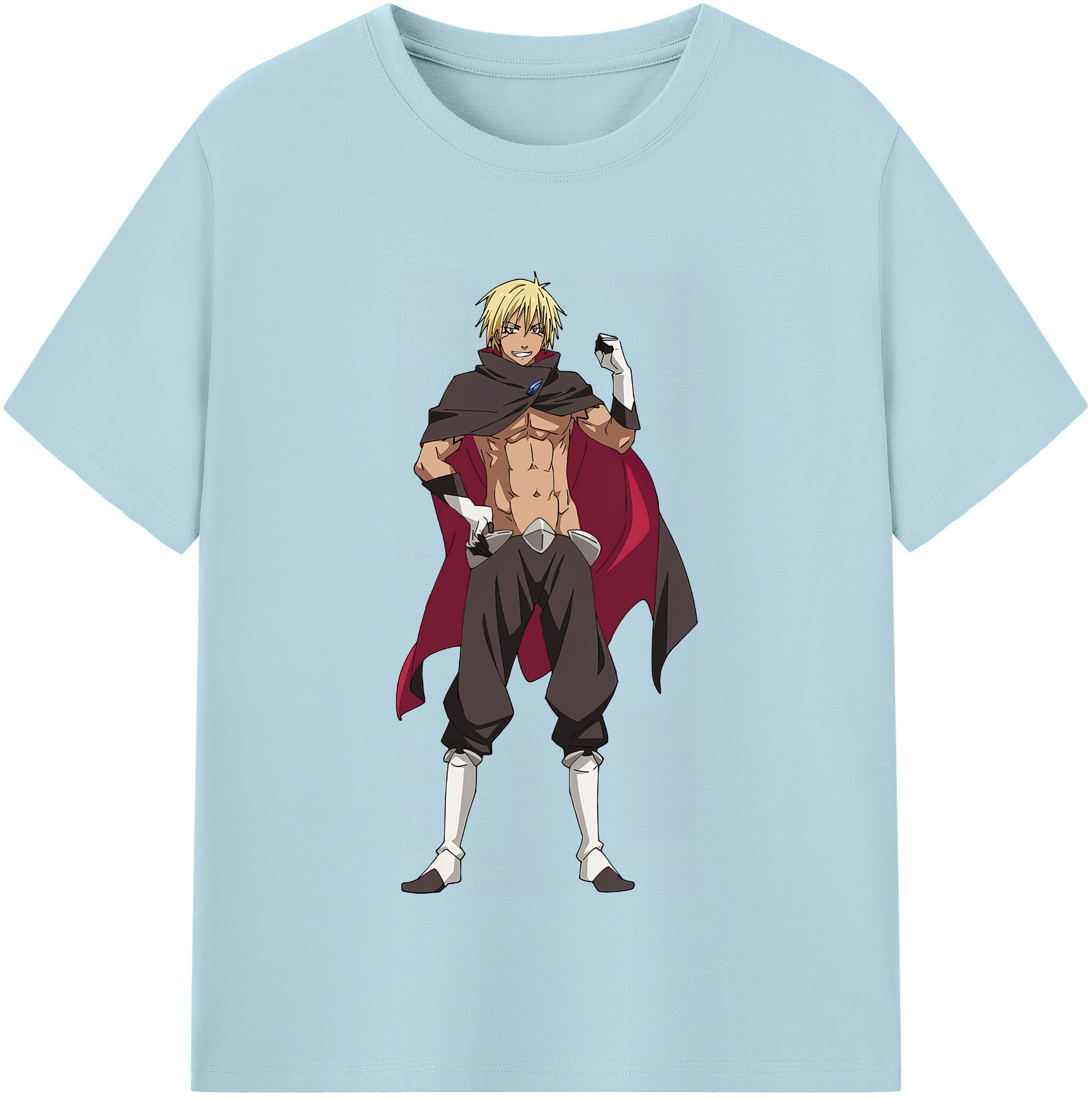 （画像用） 転スラ Regarding Reincarnated to Slime 綿100％半袖Tシャツ（フロントプリント）